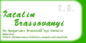 katalin brassovanyi business card